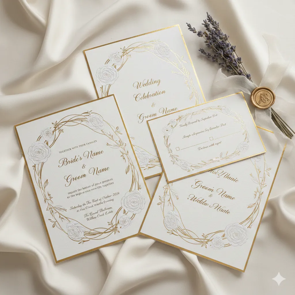 Elegant wedding invitation design
